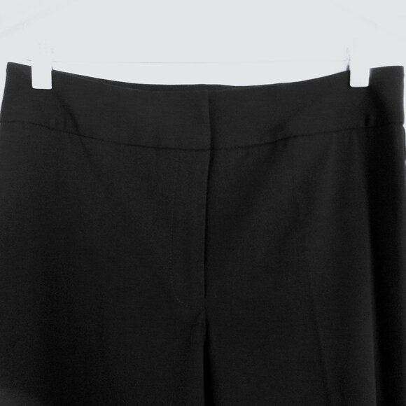 Apostrophe Black Rivet Straight Leg Pants Mid Rise 8 /6 Stretch Dress Pants - Picture 6 of 13